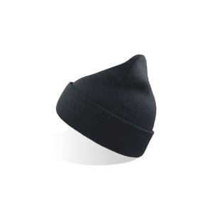 Шапка вязаная ACRYLIC BEANIE темно-синяя