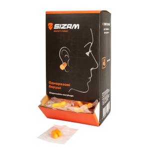 Беруши одноразовые SNR 30dB SIZAM SM 1280 (упаковка для заказа 200 пар) - 1